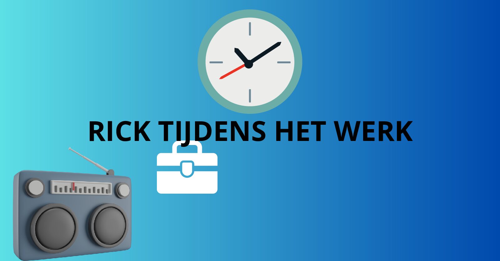 rick tijdens het werk